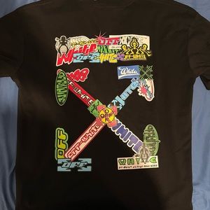 OFF WHITE MULTI LOGO TEE